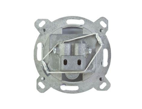 KARO Gniazdo antenowe RTV przelotowe 14dB srebrny perłowy GPA-14SP/m/43