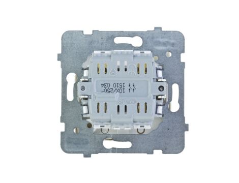 KARO Przycisk podwójny zwierny ecru perłowy ŁP-17S/m/42