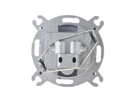 KARO Gniazdo antenowe RTV przelotowe 16dB czekoladowy metalik GPA-16SP/m/40