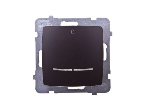 KARO Łącznik podwójny z podświetleniem czekoladowy metalik ŁP-11SS/m/40