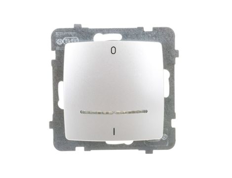 KARO Łącznik podwójny z podświetleniem srebrny perłowy ŁP-11SS/m/43