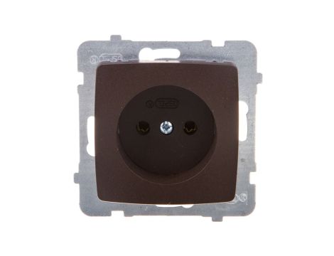 KARO Gniazdo pojedyncze b/u czekoladowy metalik GP-1S/m/40