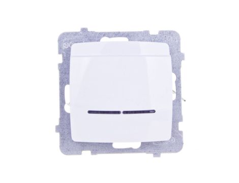 KARO Łącznik hotelowy z podświetleniem biały ŁP-15SS/m/00