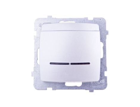 KARO Łącznik hotelowy z podświetleniem srebrny perłowy ŁP-15SS/m/43