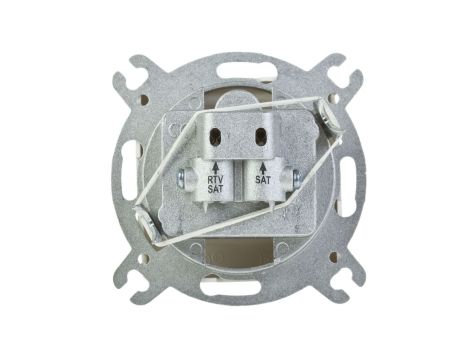 KARO Gniazdo antenowe RTV-SAT-SAT ecru perłowy GPA-S2S/m/42