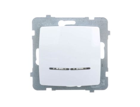 KARO Gniazdo pojedyncze z/u Schuko białe GP-1SS/m/00