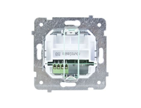 KARO Gniazdo telefoniczne podwójne RJ11 równoległe białe GPT-2SR/m/00