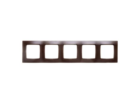 KARO Ramka pięciokrotna czekoladowy metalik R-5S/40