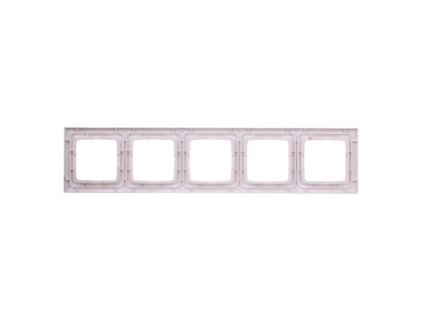 KARO Ramka pięciokrotna do łączników IP44 ecru perłowy RH-5S/42