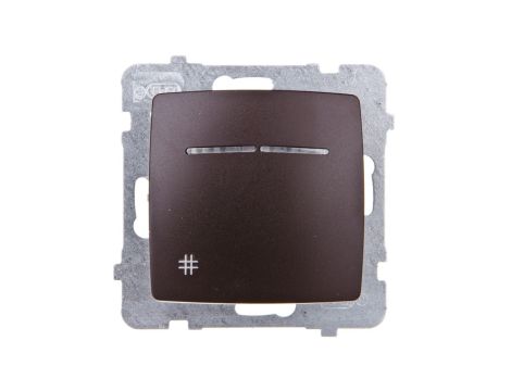 KARO Łącznik krzyżowy z podświetleniem czekoladowy metalik ŁP-4SS/m/40