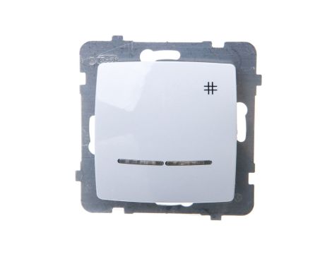 KARO Łącznik krzyżowy z podświetleniem biały ŁP-4SS/m/00