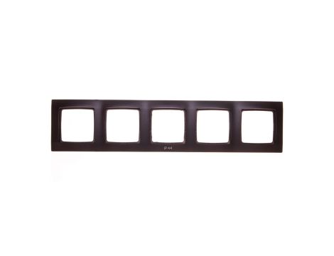 KARO Ramka pięciokrotna do łączników IP44 czekoladowy metalik RH-5S/40