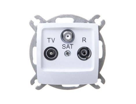 KARO Gniazdo antenowe RTV-SAT końcowe białe GPA-SS/m/00