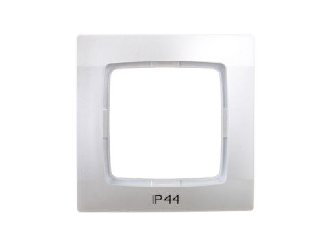 KARO Ramka pojedyncza do łączników IP44 srebrny perłowy RH-1S/43
