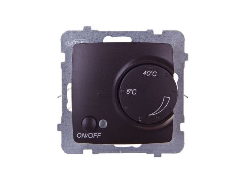 KARO Regulator temperatury /czujnik podłogowy/ czekoladowy metalik RTP-1S/m/40