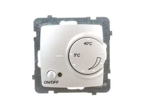 KARO Regulator temperatury /czujnik podłogowy/ srebrny perłowy RTP-1S/m/43