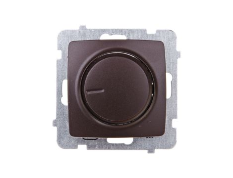 KARO Ściemniacz przyciskowo-obrotowy /żarowy i halogenowy/ czekoladowy metalik ŁP-8S/m/40