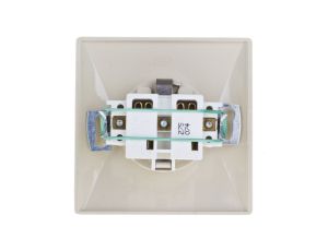 AKCENT Gniazdo pojedyncze z/u Schuko beżowe GP-1AS/01