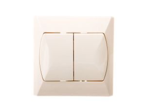 AKCENT Łącznik schodowy podwójny z podświetleniem beżowy ŁP-10AS/01