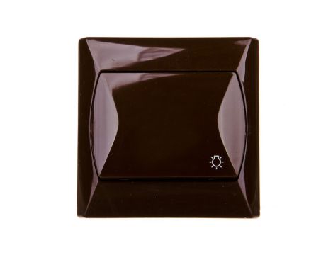 AKCENT Przycisk /światło/ brązowy ŁP-5A/24