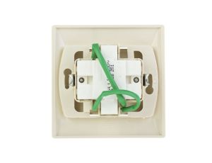 AKCENT Łącznik schodowy + pojedynczy z podświetleniem beżowy ŁP-9AS/01