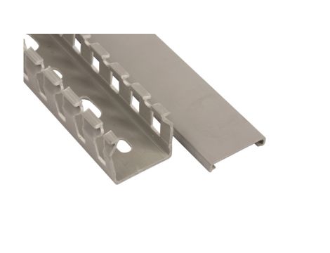 Korytko grzebieniowe T1 25X25 G jasnoszare ECA2525 /2m/