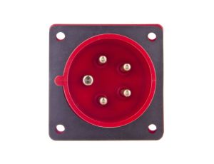 Wtyczka tablicowa 16A 5P 400V czerwona IP44 615-6f7