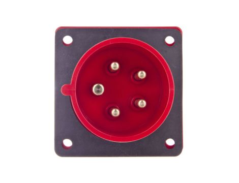 Wtyczka tablicowa 16A 5P 400V czerwona IP44 615-6f7