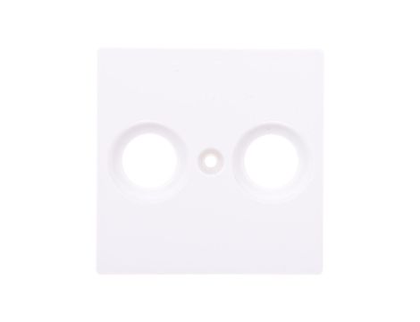 Merten System M Płytka centralna podwójna gniazda antenowego TV/SAT biel polarna MTN4122-0319