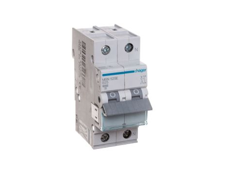 Wyłącznik nadprądowy 1+N B 25A 6kA AC MBN525E