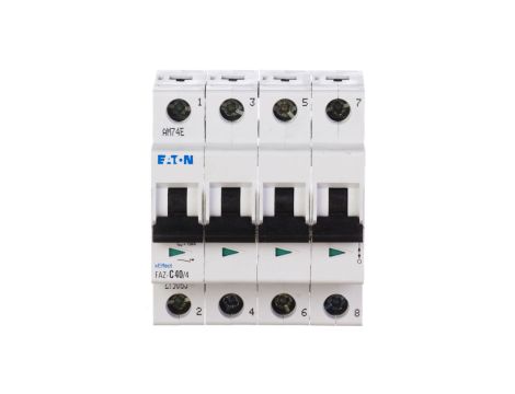 Wyłącznik nadprądowy 4P C 40A 15kA AC FAZ C40/4 279065