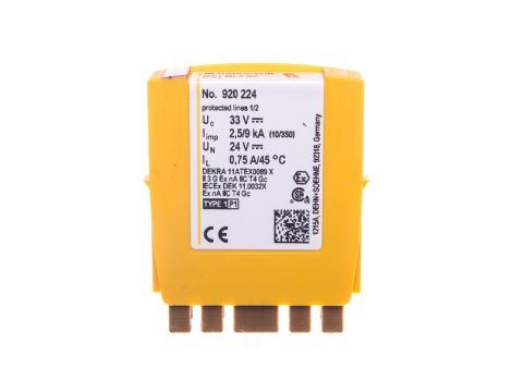 Kompaktowy moduł ochronny do ograniczników kombinowanych Typ T1 (B) 9kA/20kA BXT ML2 BE S 24 920224