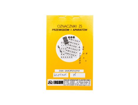 Znaki samoprzylepne ZS 15x15/N E04ZP-02030108800