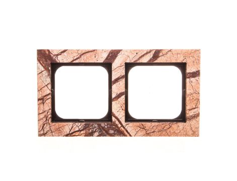 SONATA Ramka podwójna kameń (forest) R-2RK/36