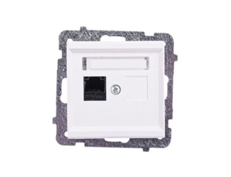 SONATA Gniazdo komputerowe pojedyncze RJ45 kat.5e ecru KRONE GPK-1R/K/m/27