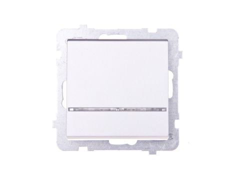 SONATA Łącznik kontrolny z podświetleniem srebro mat ŁP-12RS/m/38