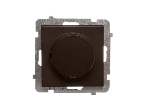 SONATA Ściemniacz przyciskowo-obrotowy /żarowy i halogenowy/ czekoladowy metalik ŁP-8R/m/40