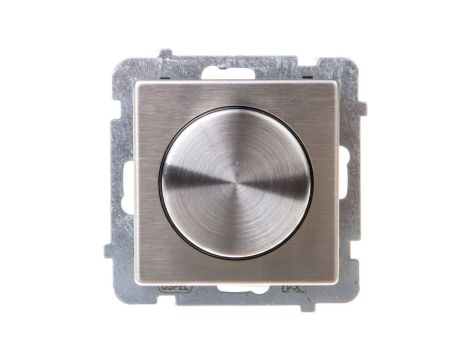 SONATA Ściemniacz przyciskowo-obrotowy /żarowy i halogenowy/ stal inox ŁP-8RM/m/37