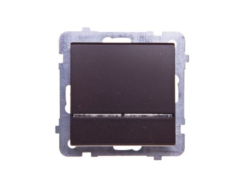 SONATA Łącznik kontrolny z podświetleniem czekoladowy metalik ŁP-12RS/m/40