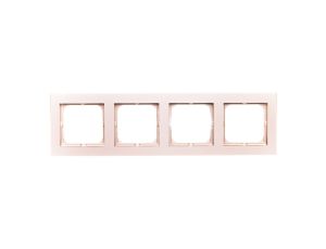 SONATA Ramka poczwórna szampański złoty R-4R/39