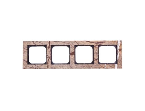 SONATA Ramka poczwórna kameń (forest) R-4RK/36