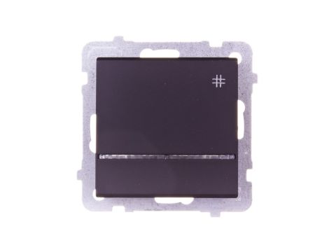 SONATA Łącznik krzyżowy z podświetleniem czarny metalik ŁP-4RS/m/33