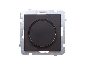 SONATA Ściemniacz przyciskowo-obrotowy /żarowy i halogenowy/ czarny metalik ŁP-8R/m/33