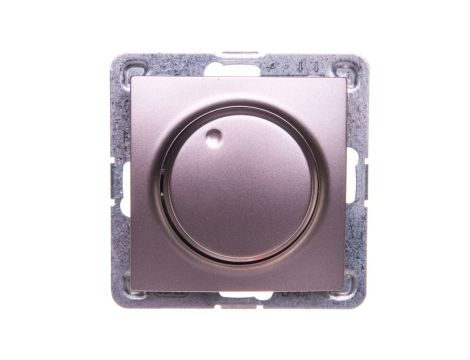 IMPRESJA Ściemniacz przyciskowo-obrotowy /żarowy i halogenowy/ tytan ŁP-8Y/m/23