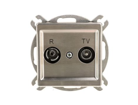 SONATA Gniazdo antenowe RTV zakończeniowe 10dB stal inox GPA-10RMPZ/m/37