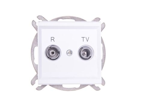 SONATA Gniazdo antenowe RTV zakończeniowe 10dB białe GPA-10RPZ/m/00