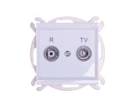 SONATA Gniazdo antenowe RTV przelotowe 16dB białe GPA-16RP/m/00