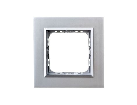 SONATA Ramka pojedyncza aluminium / srebrna metal R-1RAC/35/38