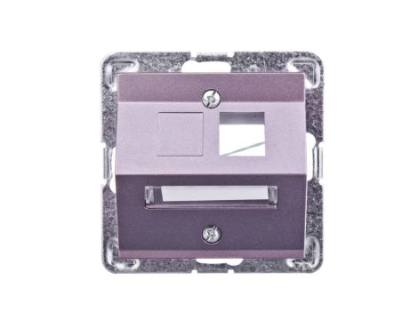 IMPRESJA Obudowa gniazda komputerowego pojedynczego skośna tytan GPK-1YS/p/23