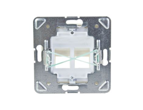 IMPRESJA Obudowa gniazda komputerowego podwójnego skośna ecru GPK-2YS/p/27